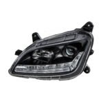 "Blackout" Projection Headlight With LED Sequential Turn & DRL For 2012-2021 Peterbilt 579- Driver - Image 6