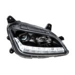 "Blackout" Projection Headlight With LED Sequential Turn & DRL For 2012-2021 Peterbilt 579- Passenger - Image 5