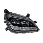 "Blackout" Projection Headlight With LED Sequential Turn & DRL For 2012-2021 Peterbilt 579- Passenger - Image 6