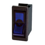 Blue Illum Rocker 20 Amp 12V S.P.S.T. On/Off 1 Pc.