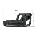 Bumper Reinforcement With Fog Light & Wheel Aero Trim Holes For 2018-2024 Freightliner Cascadia - Driver - Image 7