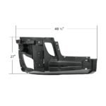 Bumper Reinforcement With Fog Light & Wheel Aero Trim Holes For 2018-2024 Freightliner Cascadia - Passenger - Image 7