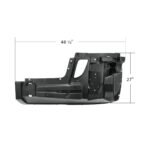 Bumper Reinforcement With Wheel Aero Trim Holes For 2018-2024 Freightliner Cascadia - Driver - Image 6