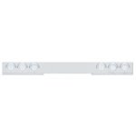 Chrome 1 Piece Rear Light Bar With Six 36 LED 4" Lights & Visors - Red LED/Clear Lens - Image 2