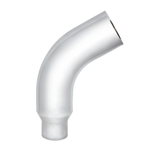 Chrome 58 Degree Angled Exhaust Elbow For Peterbilt 379 - 7" OD To 5" OD
