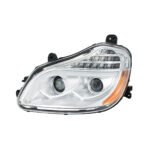 Chrome 8 LED Projection Headlight For 2013-2021 Kenworth T680-Driver - Image 2