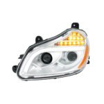 Chrome 8 LED Projection Headlight For 2013-2021 Kenworth T680-Driver - Image 3