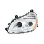 Chrome 8 LED Projection Headlight For 2013-2021 Kenworth T680-Driver - Image 4
