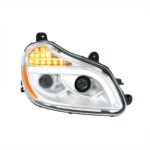 Chrome 8 LED Projection Headlight For 2013-2021 Kenworth T680-Passenger - Image 3