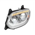 Chrome 86 LED Headlight For 2018-2024 International LT- Driver - Image 3