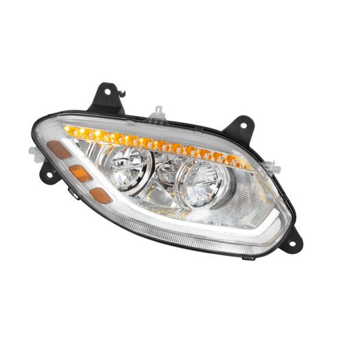 Chrome 86 LED Headlight For 2018-2024 International LT- Passenger