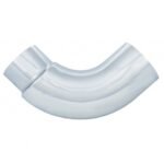 Chrome 90 Degree Exhaust Elbow, Reduce 7" O.D. To 5" O.D. - 16" X 16"