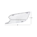 Chrome Air Intake Grille With LED GloLight For 2012-2021 Peterbilt 579 (Driver) - Amber LED/Clear Lens - Image 4