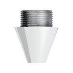 Chrome Aluminum M30X3.5 Male To 3/8"-16 Female Beer Tap Adapter