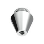 Chrome Aluminum M30X3.5 Male To 3/8"-16 Female Beer Tap Adapter - Image 3