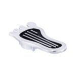 Chrome Barefoot Shape Dimmer Switch Cover - Image 2