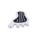 Chrome Barefoot Shape Dimmer Switch Cover - Image 5