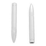 Chrome Bullet Shape Door Lock Knobs (2Pc/Set)