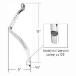 Chrome Clutch Pedal Arm For Peterbilt 378 (1988-2007)& 379 (1987-2007) - Image 4
