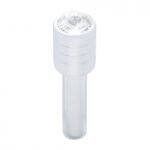 Chrome Door Lock Knob With 7/16" Clear Crystal (2pc/set)