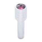 Chrome Door Lock Knob With 7/16" Purple Crystal (2pc/set)