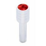 Chrome Door Lock Knob With 7/16" Red Crystal (2pc/set)