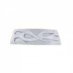 Chrome Flame Horn Button Bezel - Image 3