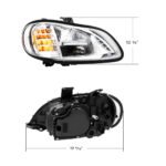 Chrome High Power Full LED Headlight For 2003-2024 Freightliner M2-Passenger - Image 10
