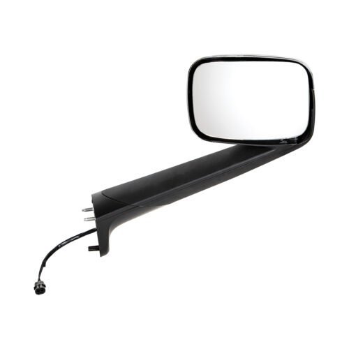 Chrome Hood Mirror With Heated Lens For 2018-2024 Freightliner Cascadia - Passenger