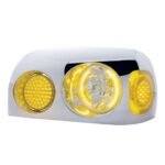 Chrome Inner Headlight Bezel For 1996-2010 Freightliner Century - Driver - Image 2