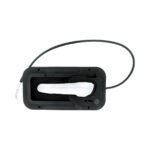 Chrome Interior Door Handle W/Cable & Base For Peterbilt 389 (2008-2023) And 386 (2006-2016) - Driver (Bulk)
