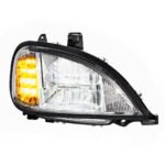 Chrome LED Headlight For 2001-2020 Freightliner Columbia - Passenger - Image 3