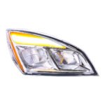 Chrome LED Headlight For 2018-2024 Freightliner Cascadia - Passenger - Image 5