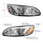 Chrome LED Headlight For Peterbilt 386 (2005-2015) & 387 (1999-2010) - Passenger - Image 6
