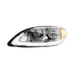Chrome LED Headlight With LED Light Bar & Turn Signal For 2006-2017 International Prostar-Driver - Image 3