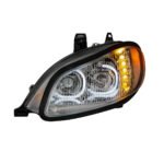 Chrome LED Projection Headlight Assembly For 2003-2024 Freightliner M2- Driver - Image 3