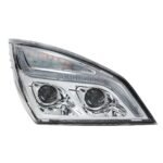 Chrome LED Projection Headlight With LED Position Light For 2018-2024 Freightliner Cascadia - Passenger - Image 6