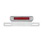 Chrome License Plate Light & Bracket With Red LED 3rd Brake Light - Red LED/Red Lens - Image 2