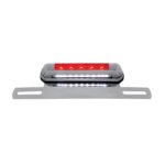 Chrome License Plate Light & Bracket With Red LED 3rd Brake Light - Red LED/Red Lens - Image 3