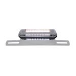 Chrome License Plate Light & Bracket With White LED Backup Light - White LED/Clears Lens - Image 3