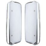 Chrome Mirror Cover Set For Freightliner Century (2005-2010) & Columbia (2005-2020)