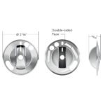 Chrome Plastic 2-Piece Headlight With Fog Light Switch Cover For 2008-2017 Freightliner Cascadia - Image 7
