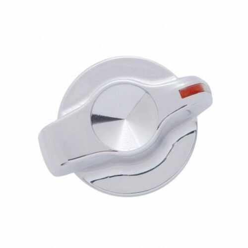 Chrome Plastic A/C Control Knob with Crystal- Indented