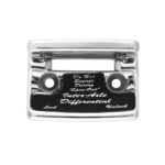 Chrome Plastic Axle/Differential Switch Guard With Glossy Sticker For 1990-2010 Freightliner Classic-Black