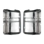 Chrome Plastic Bottom Mirror Post Covers For 2000-2010 International  9200I/9400I/9900I (Pair) - Image 4