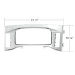Chrome Plastic Center Dash Instrument Bezel For 2018-2023 Freightliner Cascadia - Image 14