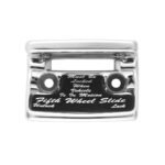 Chrome Plastic Fifth Wheel Switch Guard With Glossy Sticker For 1990-2010 Freightliner Classic-Black Sticker