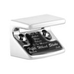 Chrome Plastic Fifth Wheel Switch Guard With Glossy Sticker For 1990-2010 Freightliner Classic-Black Sticker - Image 3