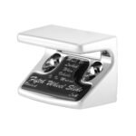 Chrome Plastic Fifth Wheel Switch Guard With Glossy Sticker For 1990-2010 Freightliner Classic-Black Sticker - Image 4