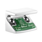 Chrome Plastic Fifth Wheel Switch Guard With Glossy Sticker For 1990-2010 Freightliner Classic- Green Sticker - Image 3